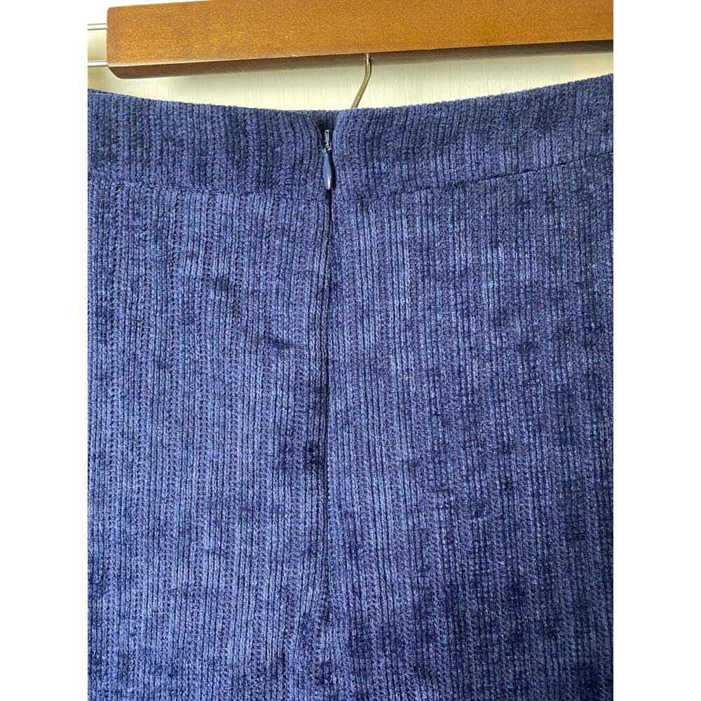 MAEVE by Anthropolgie Nell Flounced Navy Blue Midi Skirt Women's Size Large NWT - Picture 6 of 10